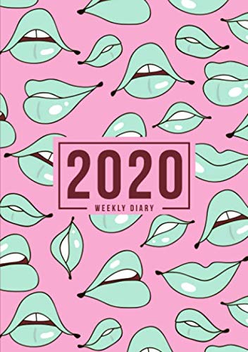 2020 Weekly Diary: Jan 1, 2020 to Dec 31, 2020: Portable Format Monthly & Weekly View Planner, Organizer & Diary: Pop Art Lips on Pink: 9781700802927 Business, Finance & Career