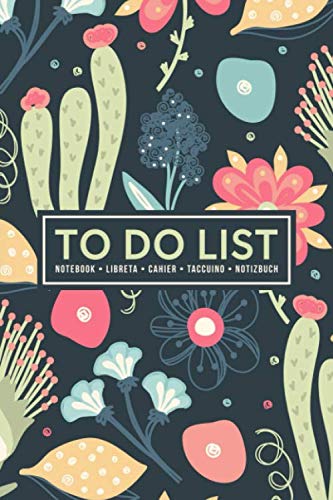 To Do List Notebook | Libreta | Cahier | Taccuino | Notizbuch: 100 Pages of To Do Lists with Space for Notes for Planning & Organizing Your Days: Abstract Cactus in Green & Red 420-4 Business, Finance & Career