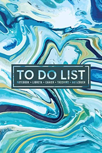 To Do List Notebook | Libreta | Cahier | Taccuino | Notizbuch: 100 Pages of To Do Lists with Space for Notes for Planning & Organizing Your Days: Light Blue & Green Marble Swirl 426-6 Business, Finance & Career
