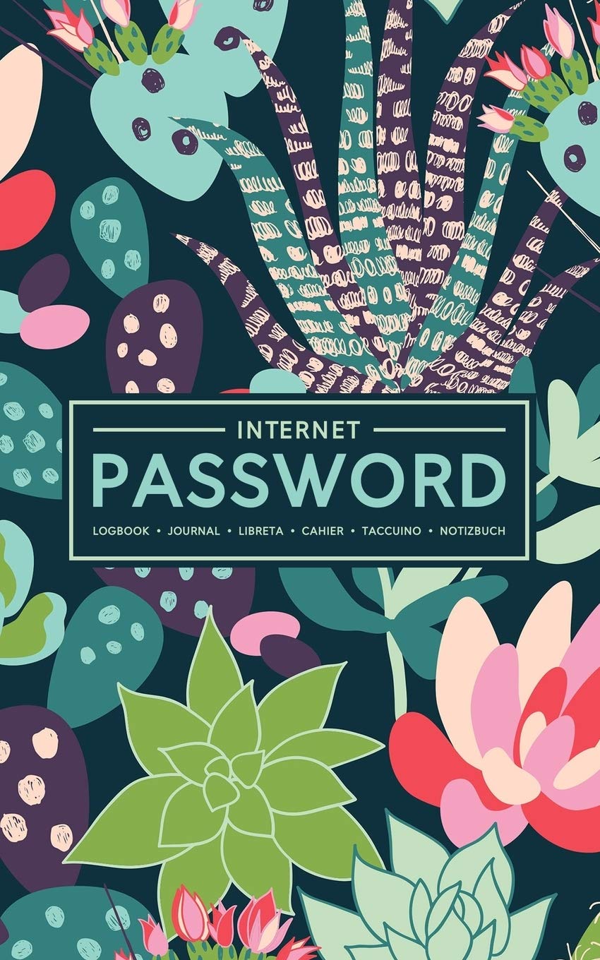 Internet Password Logbook | Journal | Libreta | Cahier | Taccuino | Notizbuch: 100 Page Password Book to Track & Organize Your Computer Logins, ... Usernames: Teal Green & Pink Succulents 144-8 Computer Science