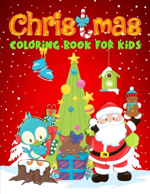 Christmas Coloring Book for Kids: 35 Cute Illustrations for Children Ages 3-10 Non-fiction