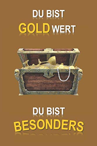 Meine persönlichen Notizen: Notizbuch | DIN A5 (6x9) | 200 Seiten | Kariert, checked | Notizen, Gedanken, Tagebuch | Notizbuch zum kreativ sein | Hochglanzcover "Du bist Goldwert Style 6" Books