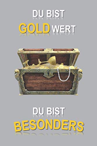 Meine persönlichen Notizen: Notizbuch | DIN A5 (6x9) | 200 Seiten | Kariert, checked | Notizen, Gedanken, Tagebuch | Notizbuch zum kreativ sein | Hochglanzcover "Du bist Goldwert Style 8" Books