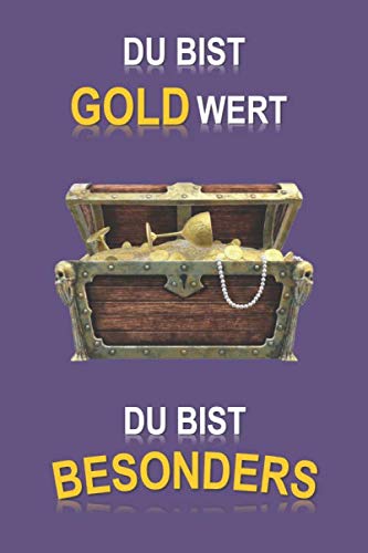 Meine persönlichen Notizen: Notizbuch | DIN A5 (6x9) | 200 Seiten | Kariert, checked | Notizen, Gedanken, Tagebuch | Notizbuch zum kreativ sein | Hochglanzcover "Du bist Goldwert Style 10" Books