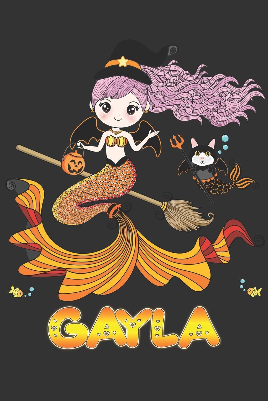Gayla: Gayla Halloween Beautiful Mermaid Witch Want To Create An Emotional Moment For Gayla?, Show Gayla You Care With This Personal Custom Gift With Gayla's Very Own Planner Calendar Notebook Journal Essays & Short Stories