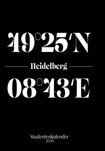 Heidelberg Studentenkalender 2020: Semesterplaner & praktischer Organizer für den Uni Alltag (7 x 10 ; 144 Seiten) Education & Training