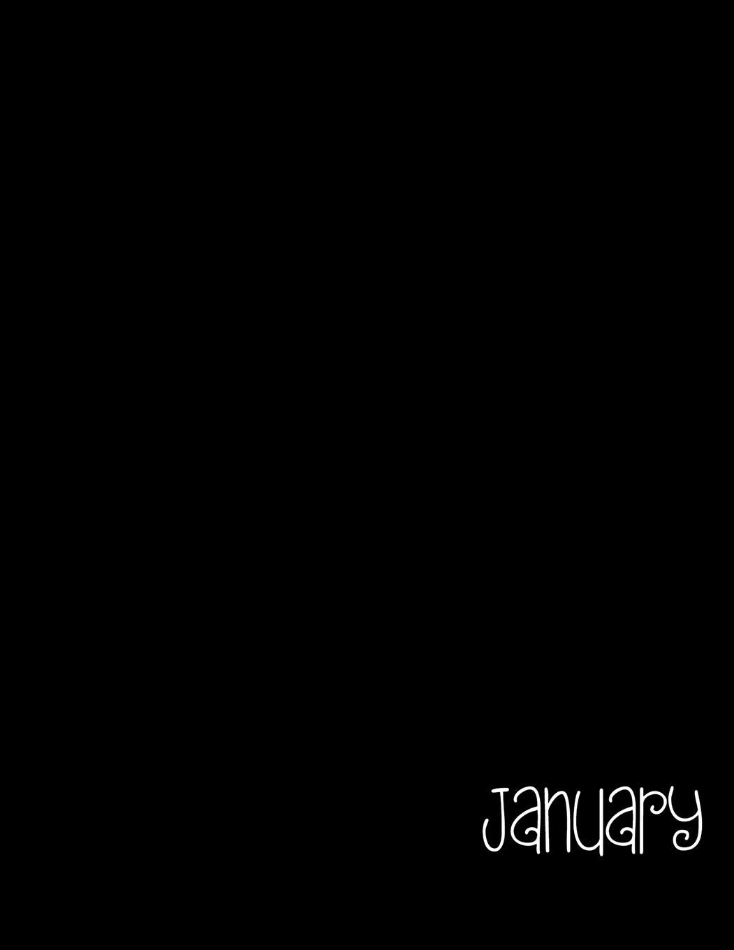 January: Blank Notebook A Month / Wide Ruled Lined / Matte Cover / Composition Book / Journal / Large Tiptoi & Games