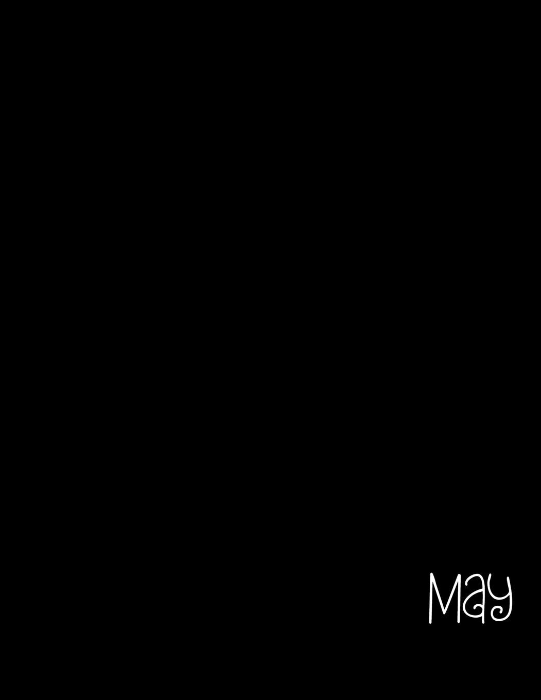 May: Blank Notebook A Month / Wide Ruled Lined / Matte Cover / Composition Book / Journal / Large Tiptoi & Games