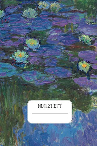 Notizheft: Impressionisten Punktraster Notizbuch Claude Monet Wasserlilien Nympheas_en_fleur Design Heft für Notizen Skizzen - ein Kreatives Geschenk für Kunstliebhaber Film, Art & Culture