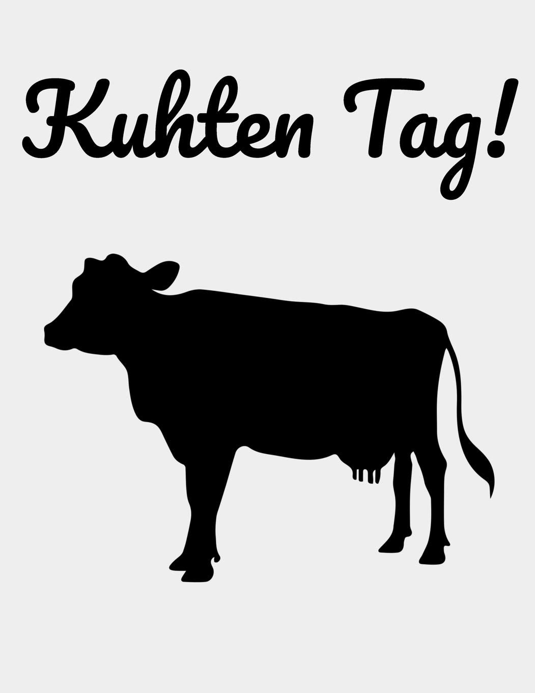 Kuhten Tag!: kariertes A4 Notizbuch mit einer Kuh für einen Landwirt oder Milchbauer in der Landwirtschaft als Geschenk Books