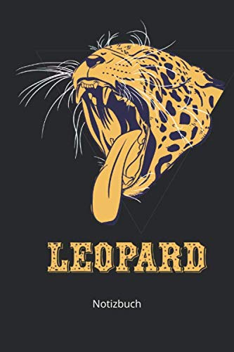 Notizbuch: Leopard gepunktete Raubkatze als Notizbuch für Tierfreunde (Liniertes Notizbuch mit 100 Seiten für Eintragungen aller Art) Books