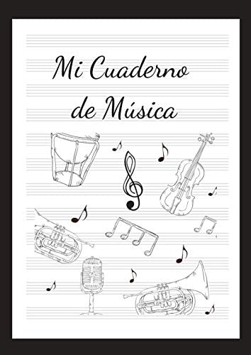 Cuaderno De Música Pentagrama: Libreta de Música Pentagrama, A4, 110 Páginas, 12 Pentagramas Por Página Books