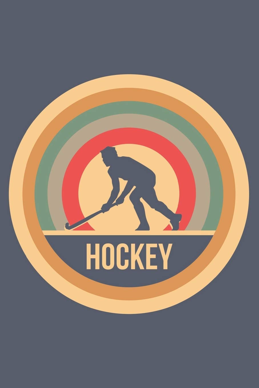 Hockey: Retro Vintage Notebook 6 x 9 Dotted Dot Grid Journal Gift for Hockey Players And Hockey Lovers (108 Pages) Books