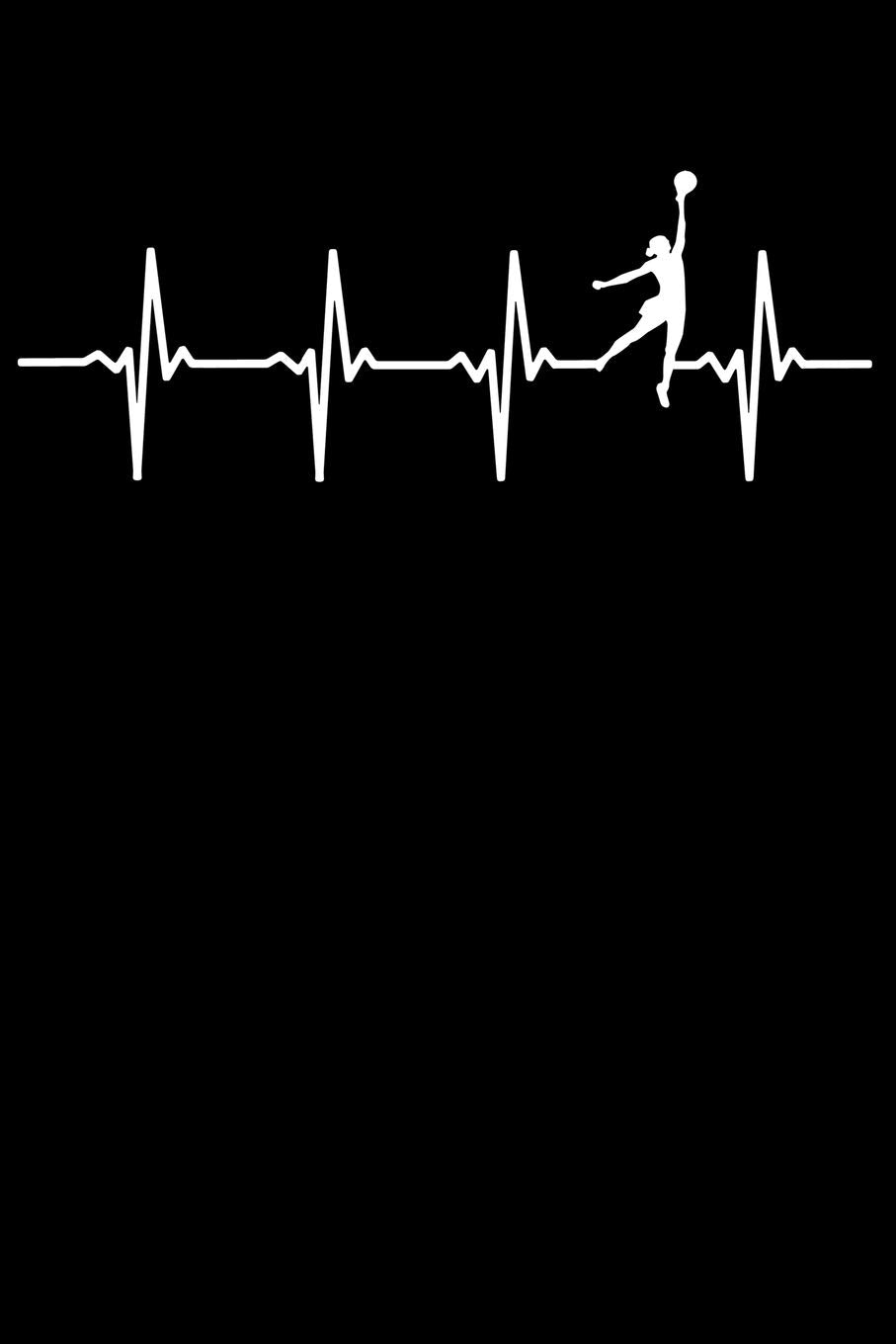 Volleyball Player Notebook: Volleyball Heartbeat 6 x 9 Dotted Dot Grid Journal Gift for Volleyball Players And Beach Volleyball Players (108 Pages) Books