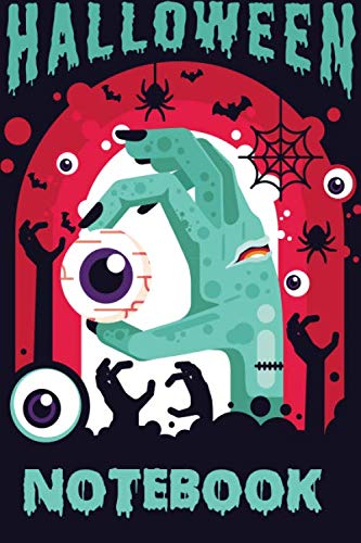 Halloween Notebook: Ruled Notebook Lined School Journal | 120 Pages | 6 x 9" | (Composition Books) | Halloween gift Study Guides