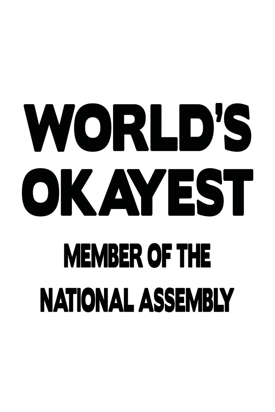 World's Okayest Member Of The National Assembly: Funny Member Of The National Assembly Notebook, Journal Gift, Diary, Doodle Gift or Notebook | 6 x 9 Compact Size- 109 Blank Lined Pages Education & Training