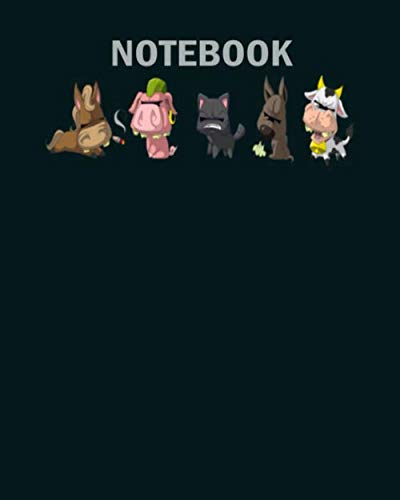 Product Image: Notebook: psycho animals - 50 sheets, 100 pages - 8 x 10 inches