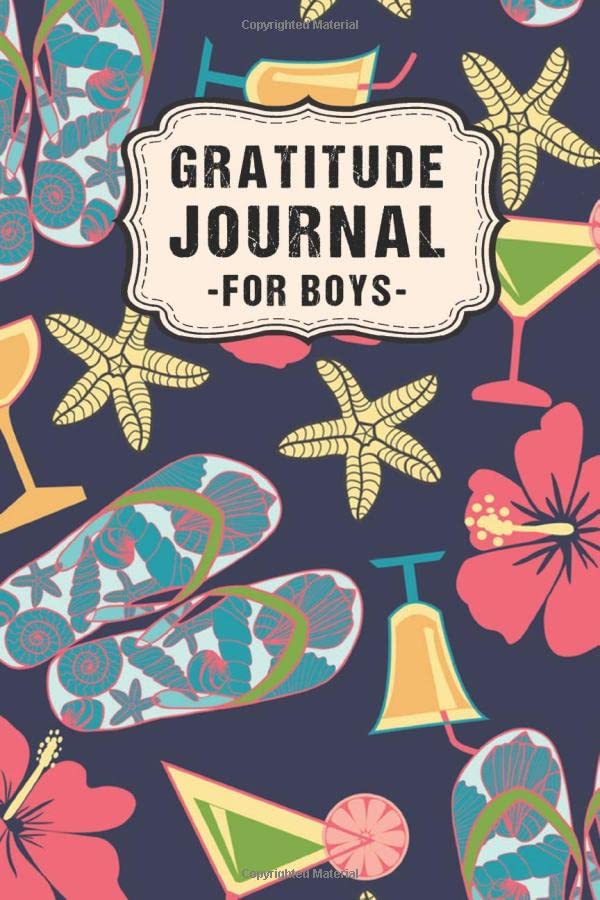 Gratitude Journal for Boys: Beach Daily Gratitude Journal for Boys | Undated 100 Days | 6 x 9 Business, Finance & Career