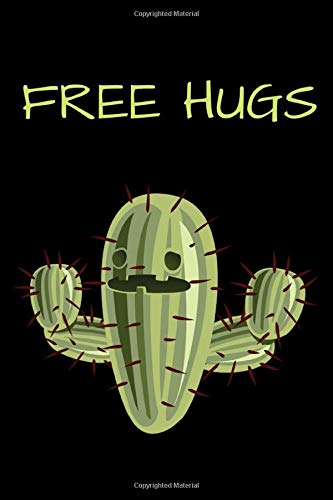 Free Hugs: Cactus Blank Lined Notebook (Journal) To Write In For Cactus Lovers (6” X 9”) Mathematics