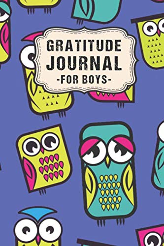 Gratitude Journal for Boys: Owl Daily Gratitude Journal for Boys | Undated 100 Days | 6 x 9 Mathematics