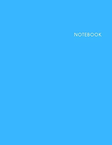 Notebook Cerulean Cover: Lined Notebook - Size (8.5 x 11 inches) – 120 Pages with Cream Paper Film, Art & Culture