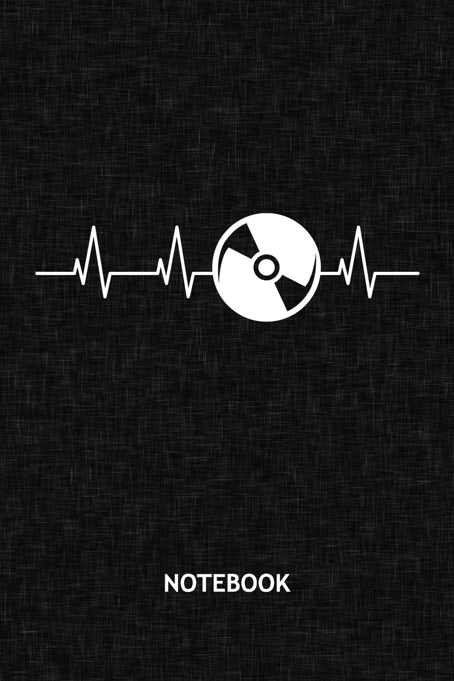 NOTEBOOK: DJ Note Book Grid-lined 6x9 - Music Journal A5 Gridded - 90s Kids Planner Music Passion 120 Pages SQUARED - Turntable Diary Music Heartbeat Soft Cover - Partygoer Birthday Present Books