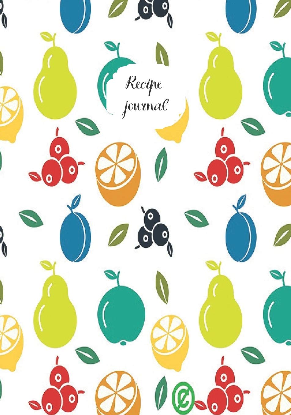 recipe journal: Recipe binder: Elegant recipe holder to Write In Recipe cards, chic Food Graphics design, Document all Your recipe box and Notes for ... recipe notebook, 100-Pages 7" x 10" V 3.0 Cooking & Enjoying