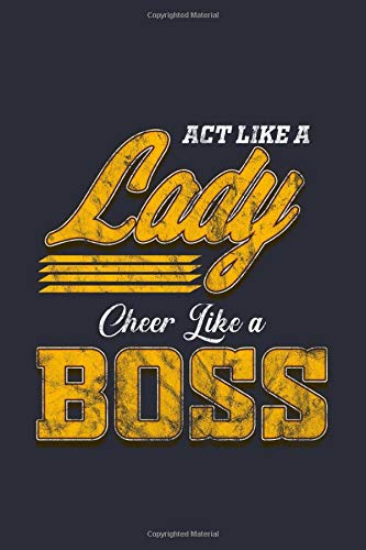 Cheerleading Cheerleader Notebook - Cheer Like a Boss: Cheer Bullet Journal with 100 College Ruled Lined Paper Pages in 6” x 9” Inch - Composition Book Diary Notepad Leisure & Fun