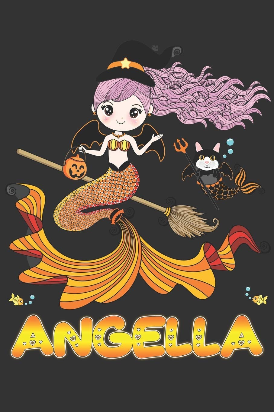 Angella: Angella Halloween Beautiful Mermaid Witch Want To Create An Emotional Moment For Angella?, Show Angella You Care With This Personal Custom ... Very Own Planner Calendar Notebook Journal Essays & Short Stories