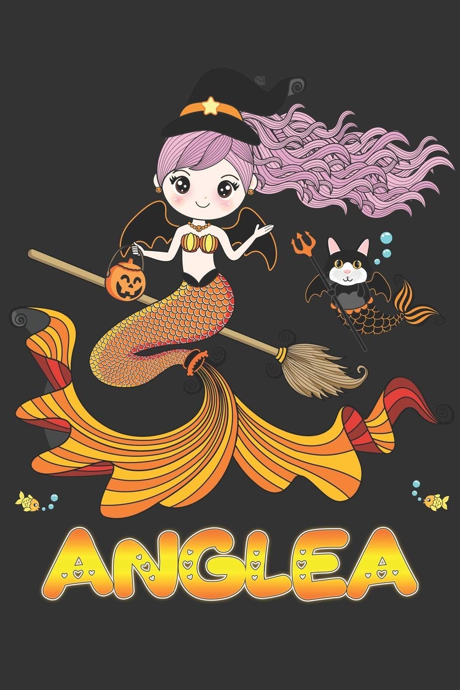 Anglea: Anglea Halloween Beautiful Mermaid Witch Want To Create An Emotional Moment For Anglea?, Show Anglea You Care With This Personal Custom Gift ... Very Own Planner Calendar Notebook Journal Essays & Short Stories