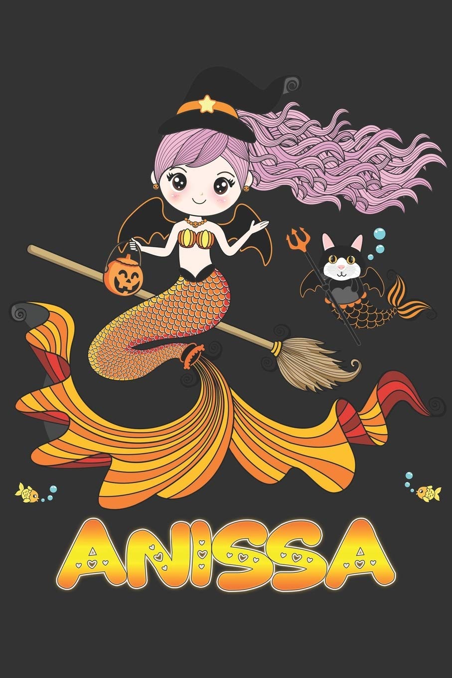 Anissa: Anissa Halloween Beautiful Mermaid Witch Want To Create An Emotional Moment For Anissa?, Show Anissa You Care With This Personal Custom Gift ... Very Own Planner Calendar Notebook Journal Essays & Short Stories