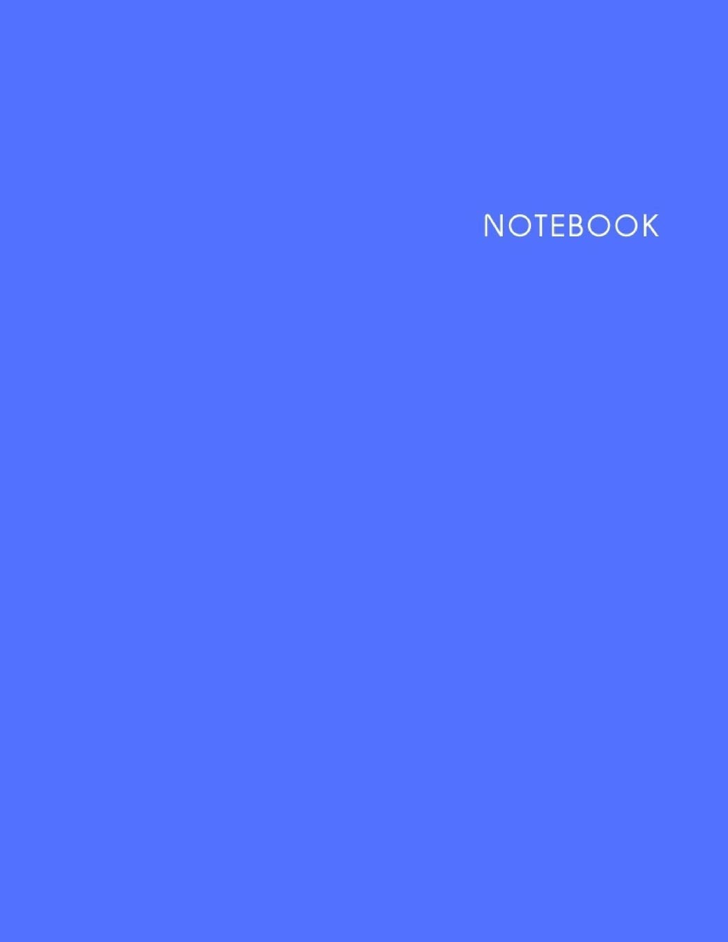 Notebook: Lined Notebook - Size (8.5 x 11 in) – 100 Pages - Blue Cover Learning & Reference