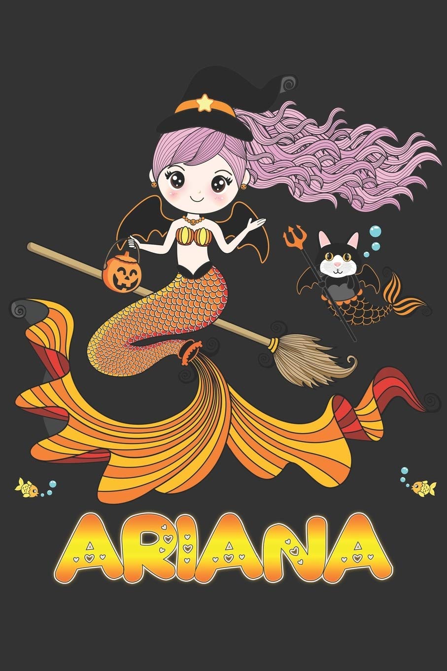 Ariana: Ariana Halloween Beautiful Mermaid Witch Want To Create An Emotional Moment For Ariana?, Show Ariana You Care With This Personal Custom Gift ... Very Own Planner Calendar Notebook Journal Essays & Short Stories