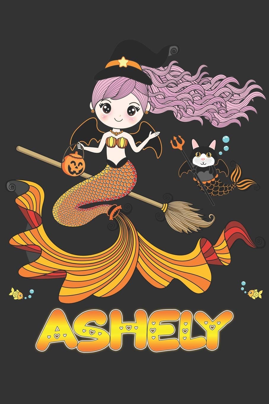 Ashely: Ashely Halloween Beautiful Mermaid Witch Want To Create An Emotional Moment For Ashely?, Show Ashely You Care With This Personal Custom Gift ... Very Own Planner Calendar Notebook Journal Essays & Short Stories