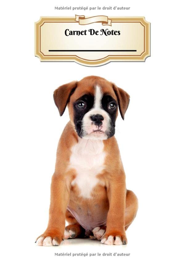 Carnet De Notes: Boxer | Chiot ou Chien | A4 139 Pages Avec Papier Quadrillé 5 x 5 mm | Cahier d'exercices | Cahier d'écolier | Graph Paper Journal | Notebook | Espace pour votre nom Pets