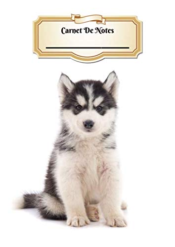 Carnet De Notes: Husky de Sibérie | Chiot ou Chien | A4 139 Pages Avec Papier Quadrillé 5 x 5 mm | Cahier d'exercices | Cahier d'écolier | Graph Paper Journal | Notebook | Espace pour votre nom Pets