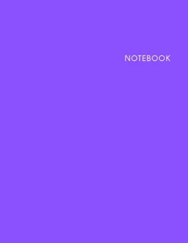 Notebook: Lined Notebook - Size (8.5 x 11 in) – 100 Pages-Cream Paper - Purple Cover Film, Art & Culture