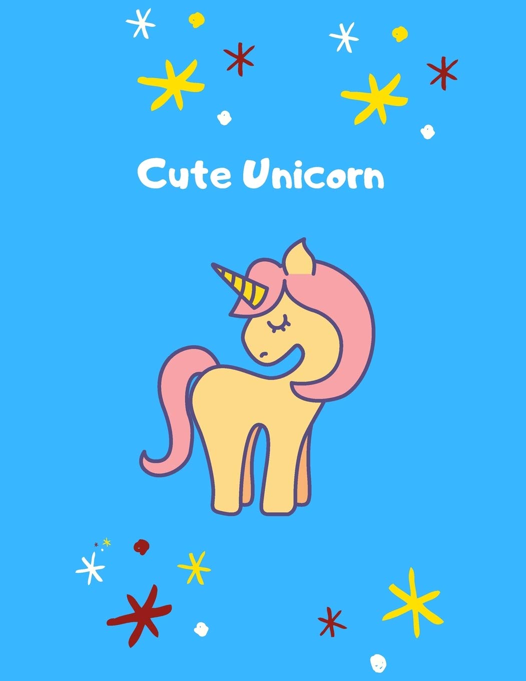 Unicorn Notebook ~ Cute Unicorn: Cute Journal for kids - Lined Notebook Journal - 100 Pages Film, Art & Culture