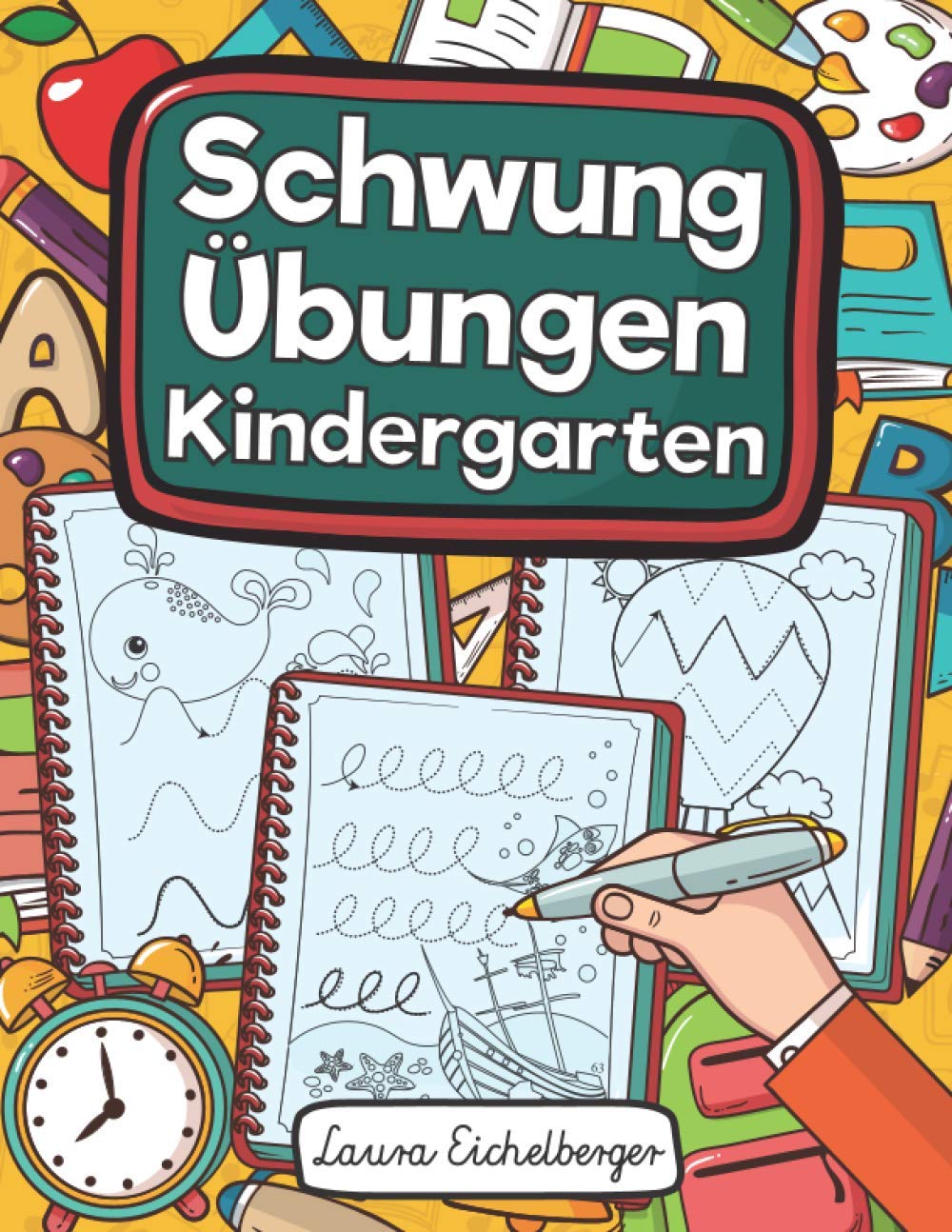 Schwungübungen Kindergarten: Übungsheft Mit Schwungübungen Zur Stärkung Der Augen-Hand-Koordination Und Feinmotorik Für Kinder Ab 3, 4 Und 5 Jahren! Education & Training