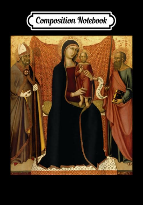 Composition Notebook: Jesus Madonna and Child with Saints Nicholas and Paul, Journal 6 x 9, 100 Page Blank Lined Paperback Journal/Notebook Contemporary literature
