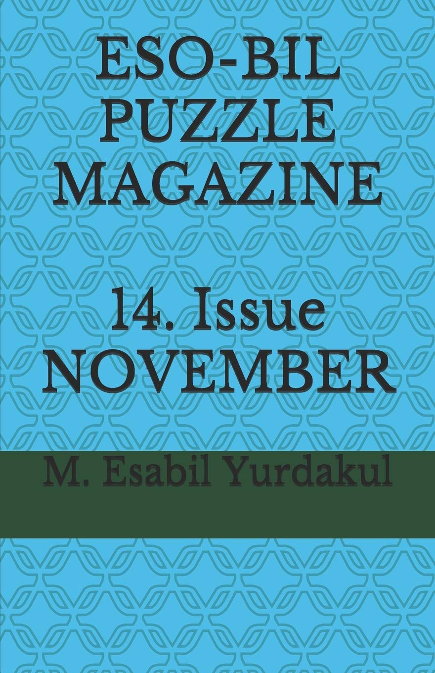 ESO-BIL PUZZLE MAGAZINE 14. Issue NOVEMBER 2019 Leisure & Fun