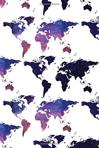 The Notebook: World Map Notebook (Journal) To Write In Travels And Thoughts (6” X 9”) Maps & Plans