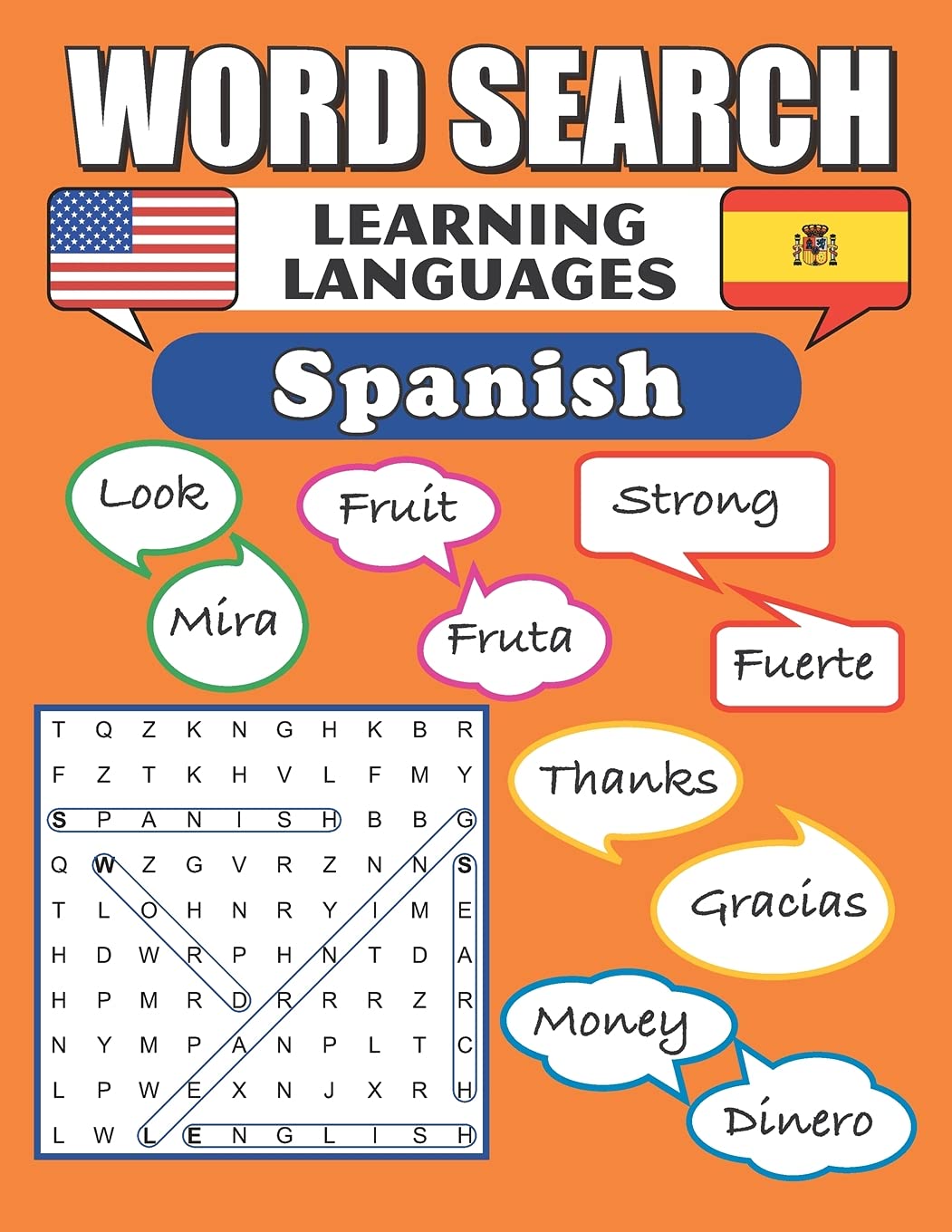 Word Search Spanish: Word Find Puzzles Leisure & Fun