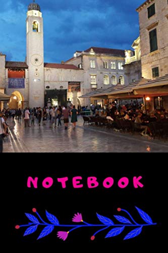 Notebook: This cool cover notebook/journal comes in 6 x 9 with a nice city-motif, wide ruled line paper Travel