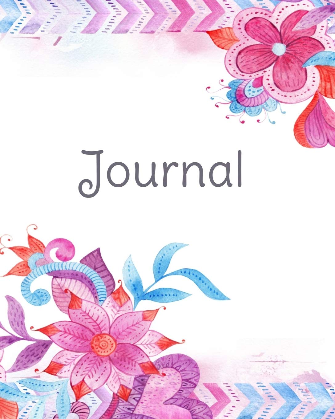 Journal: Floral Writing Journal, Diary and Notebook for Personal Thoughts, Ideas and Observations - 8x10 - 260 Lined Journal Pages Media & Communication