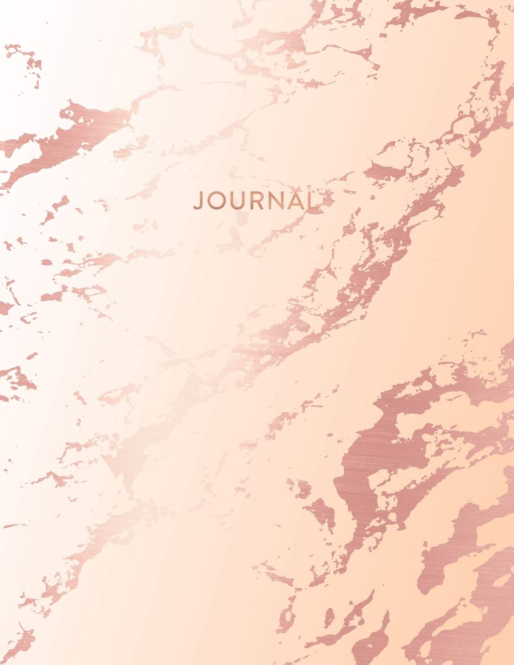 Journal: Classic Pink Marble and Rose Gold | 8.5 x 11, Wide Ruled Pages | Gift for Women and Teen Girls Lifestyle