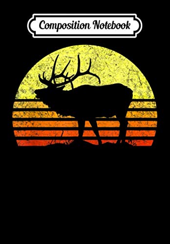 Composition Notebook: American Elk Hunter Dad Vintage Retro Sun Bow Hunting Gift, Journal 6 x 9, 100 Page Blank Lined Paperback Journal/Notebook Contemporary literature