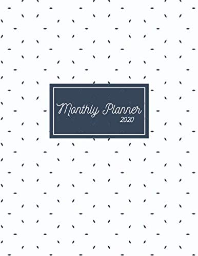 2020 Monthly Planner: Cute Design Each Month At A Glance Calendar Organizer With Space For Notes. Jan 2020 to Dec 2020 Abstract Cover Pets