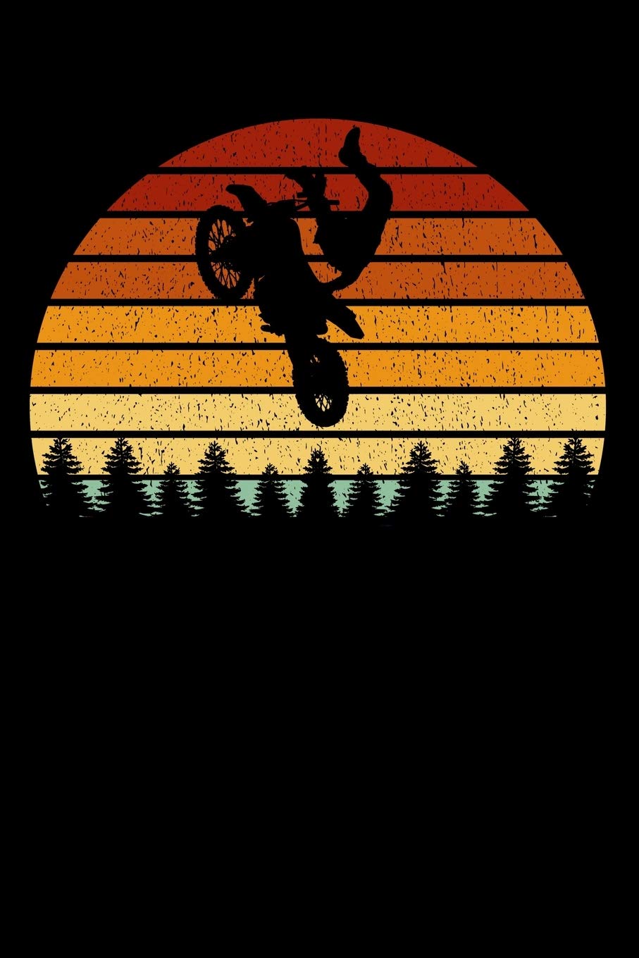 Motocross Fahrer Notizbuch: A5 Liniert 108 Seiten - Vintage Sonne Motocross Notizheft - Geschenk für Motocross Fahrer Books
