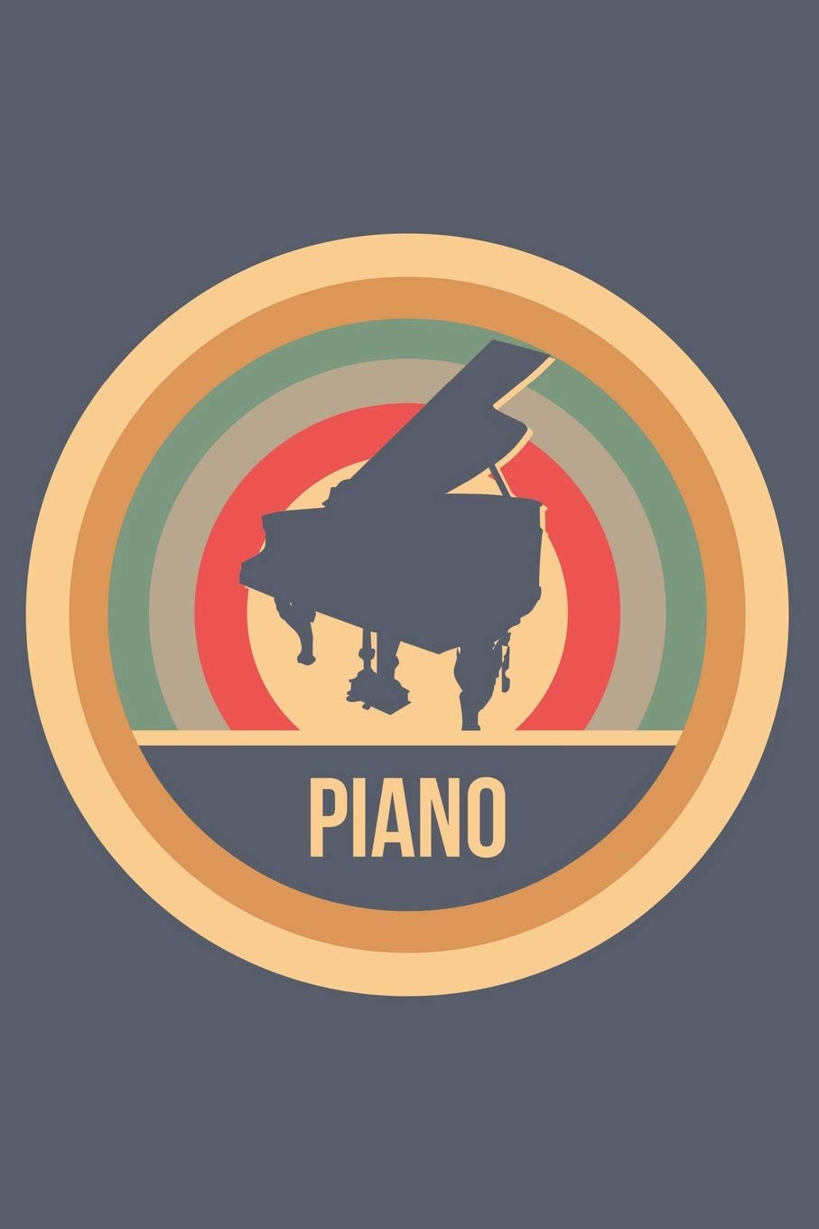 Piano: Retro Vintage Klavier Notizbuch A5 Liniert 108 Seiten Notizheft - Geschenk für Pianisten Books